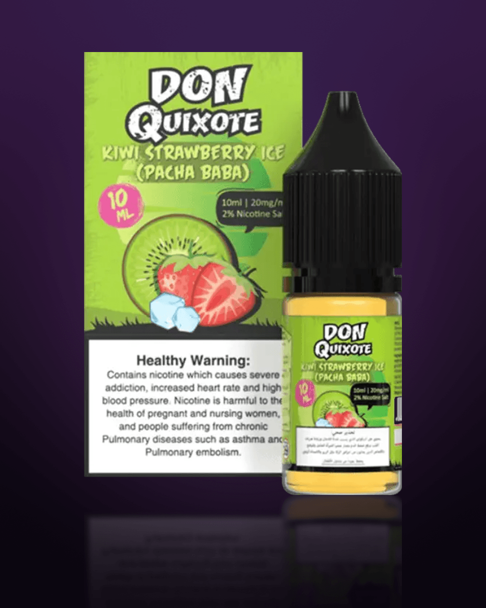 Don Quixote Kiwi Strawberry Ice (Pacha Baba) 10ML box and bottle