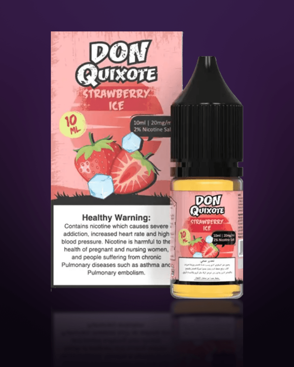 Don Quixote Strawberry Ice 10ML box and bottle