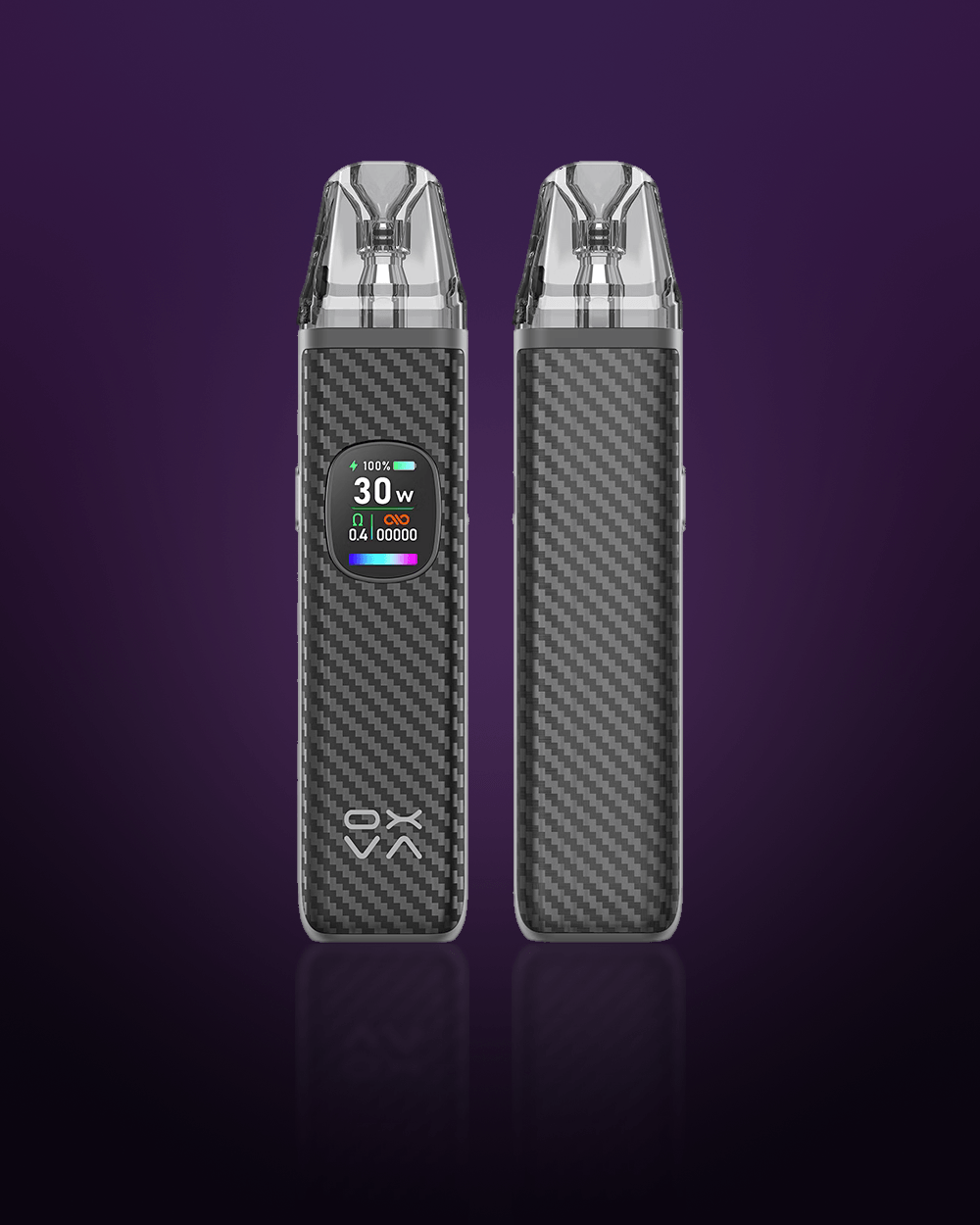 OXVA XLIM PRO 2 in Black Warrior, front and back