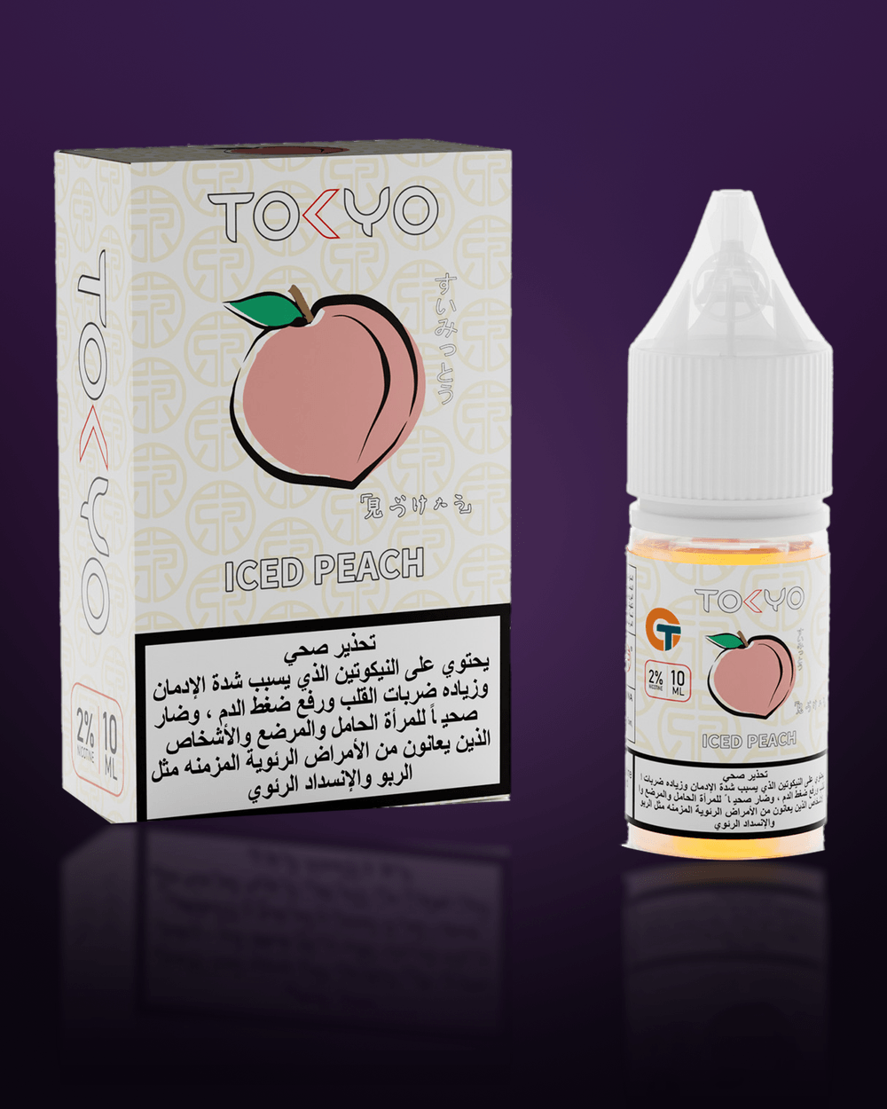 Tokyo Classic Iced Peach 10ML box and bottle
